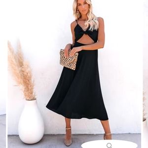 Anaya Cut Out Midi Dress